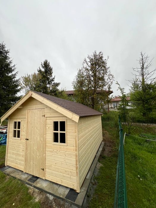 Domek drewniany ogrodowy