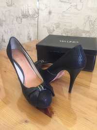 туфли кожаные женские, черные, размер 40, пр-во Бразилия