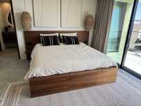 Cama / Tapete zara home / Quadros / Poltrona rattan / almofadas - NOVO