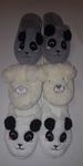 Ciapcie puchate klapki   r. 30/31  panda, króliczek