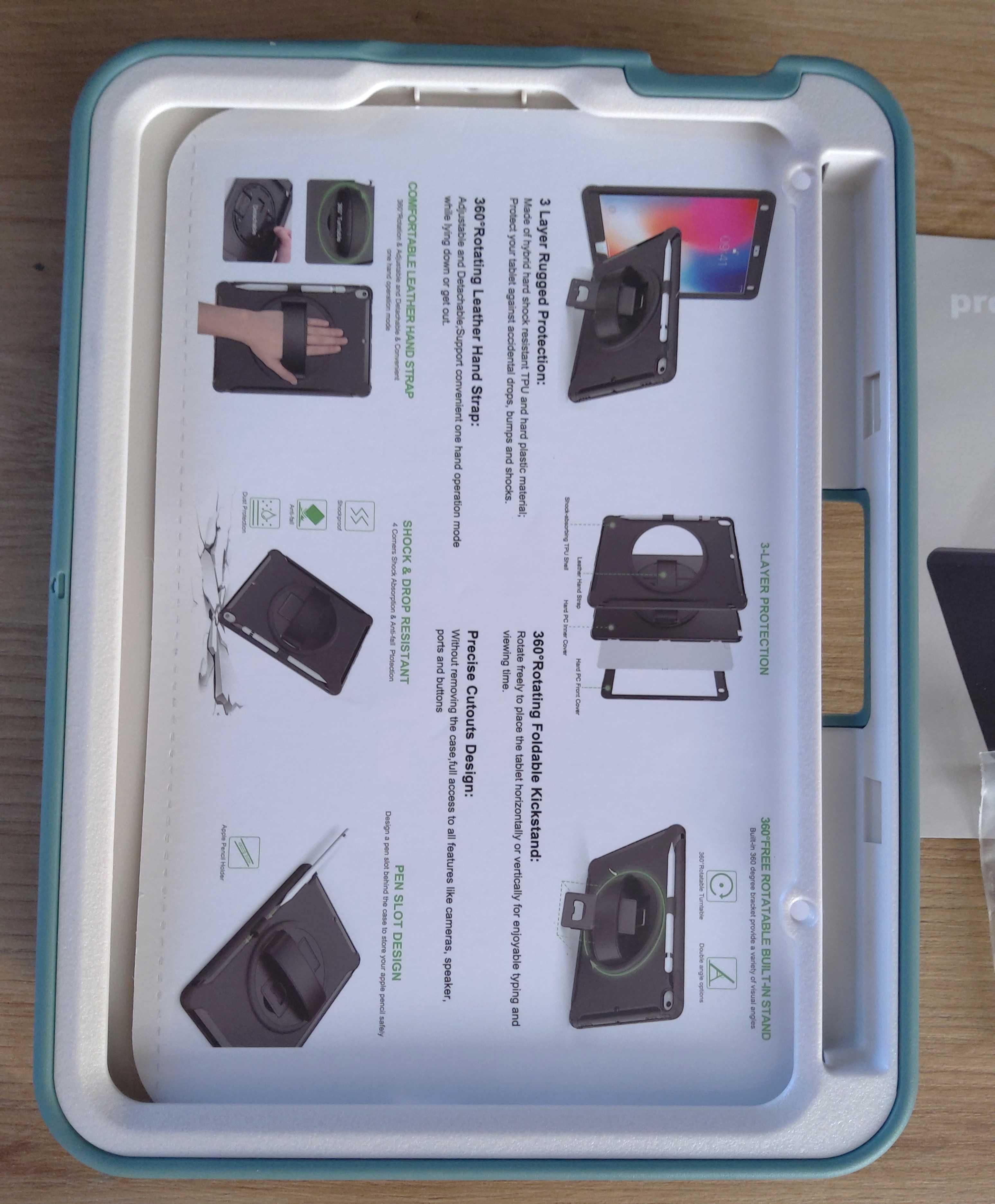 Etui Obudowa Case Pokrowiec na Tablet iPad Mini 6 8.3 Pancerny Zielony