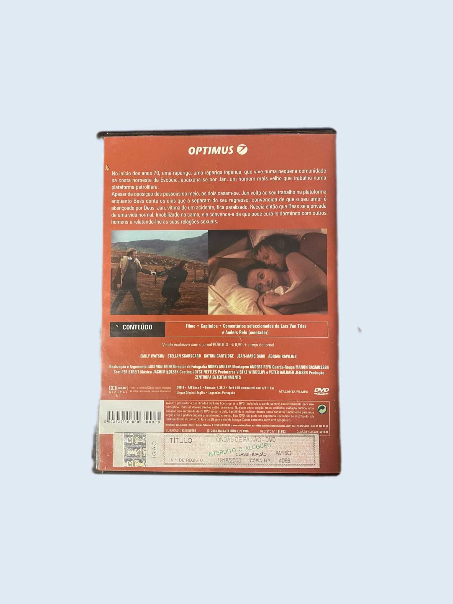DVD Ondas de Paixão - original (1996)