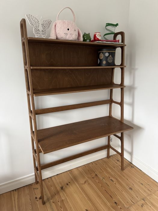 Biurko Midi Mid century z nadstawką 100x50cm