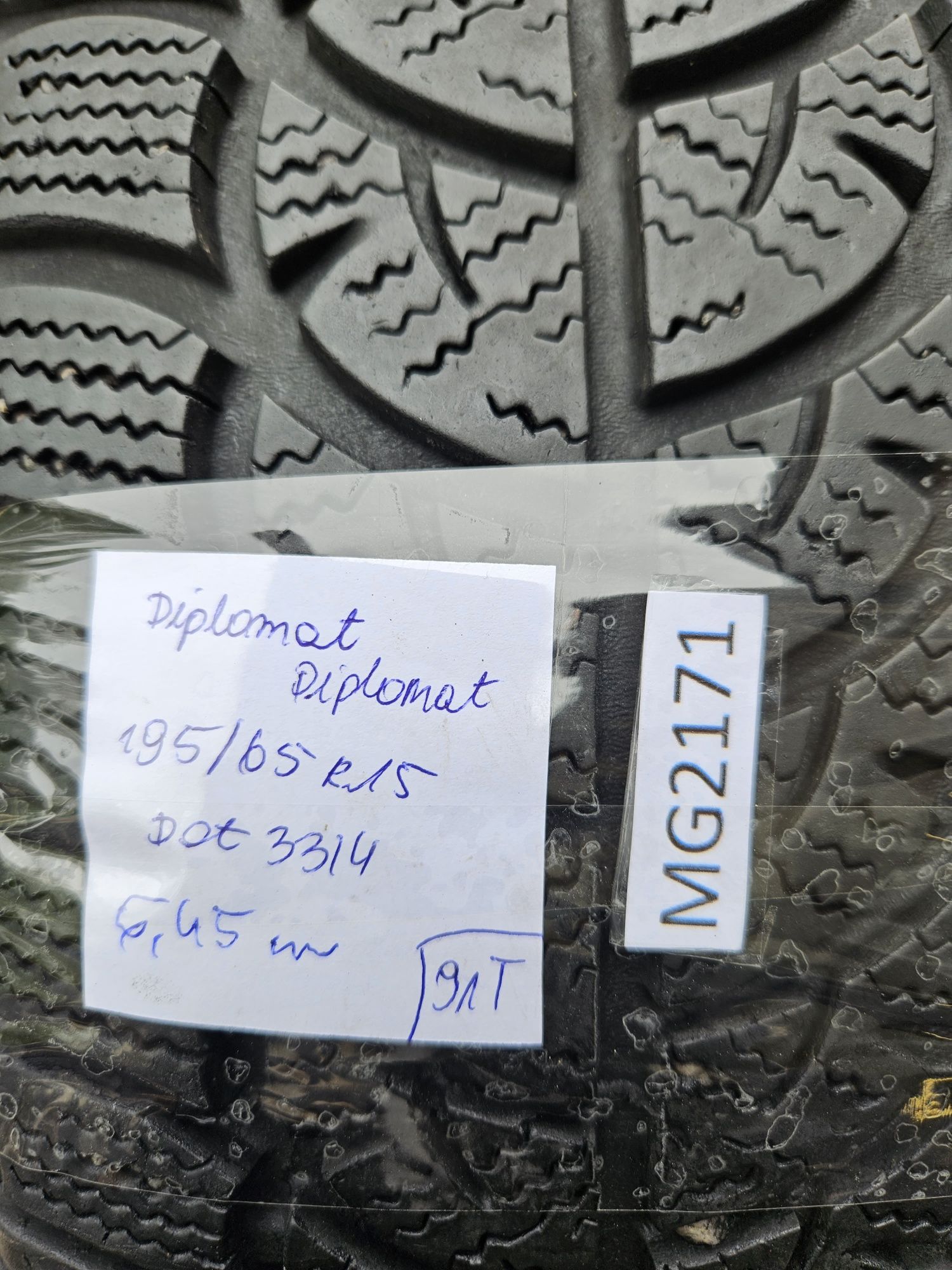 Diplomat 195/65 r15 M+S /// 6,5mm!!! Wysyłka