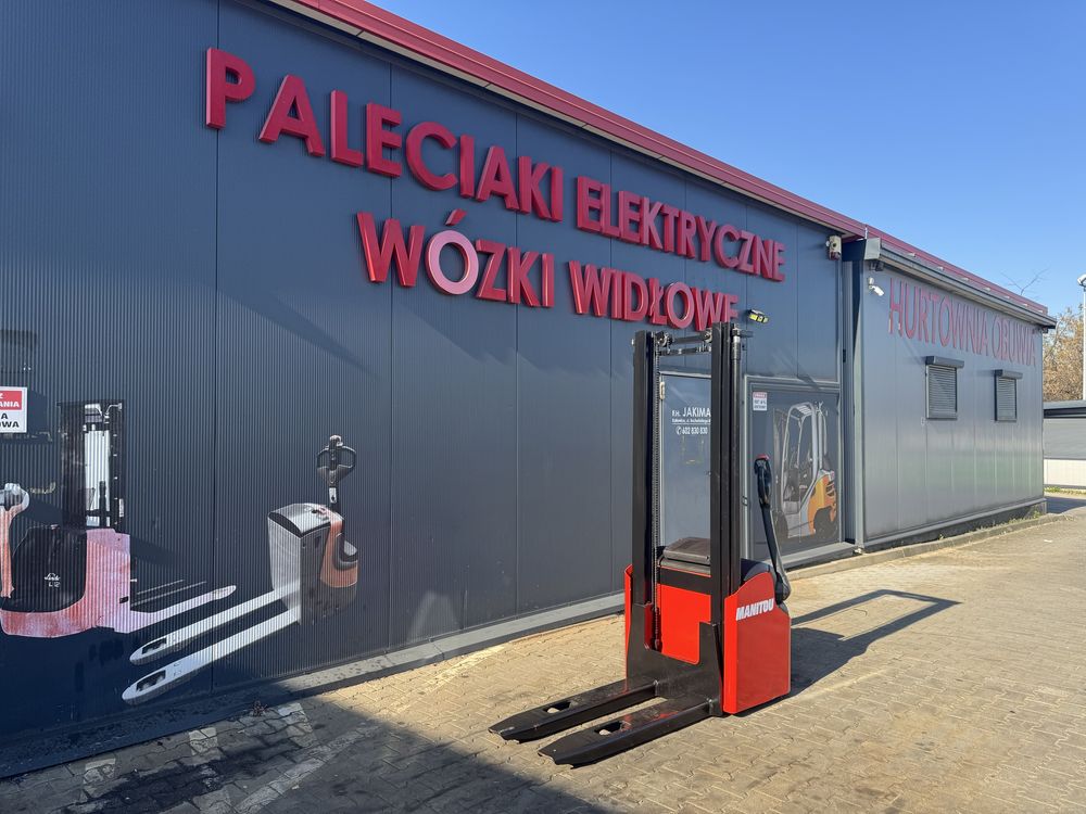 Paleciak elektryczny Manitou 1000 kg 340 cm wózek sztaplarka