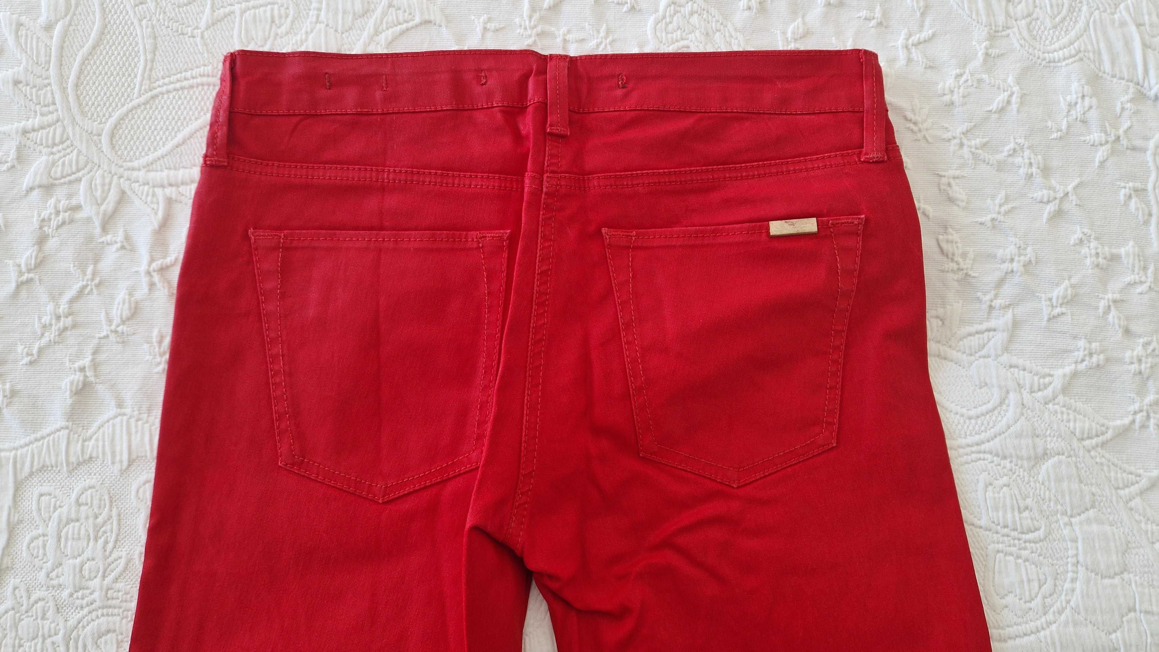 Calças vermelhas Zara, tamanho 36