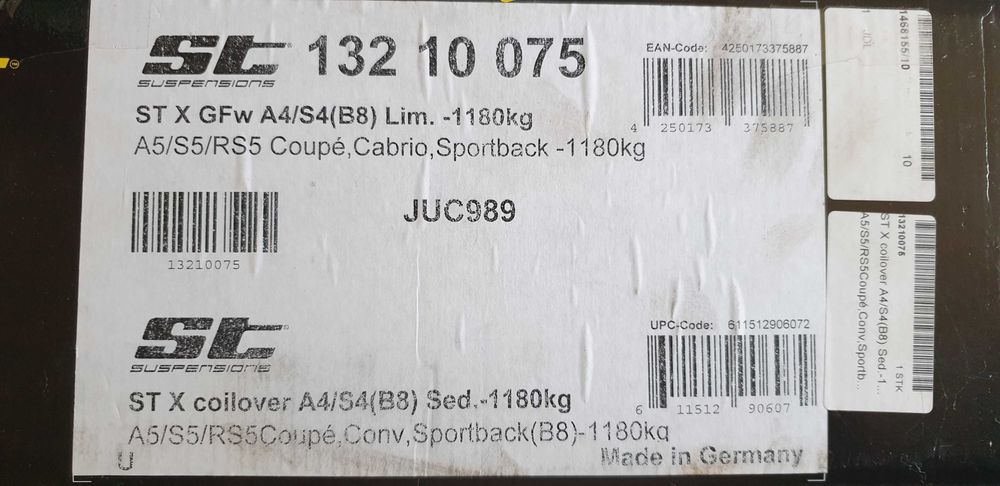 Zawieszenie gwintowane ST Suspensions Audi A5/S5/RS5