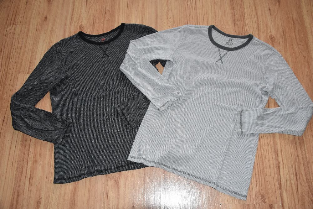 H&M dwie bawełniane bluzki roz 158/164