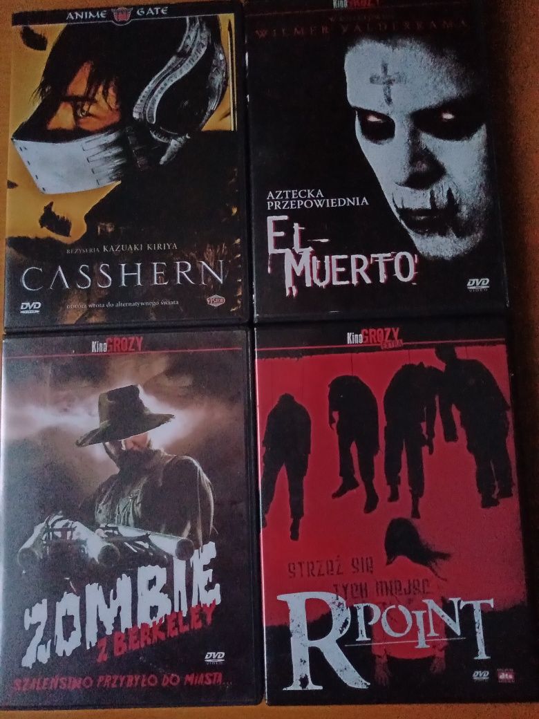 Zestaw 4 filmów DVD, Casshern, El muerto, Zombie z Berkeley, Rpoint