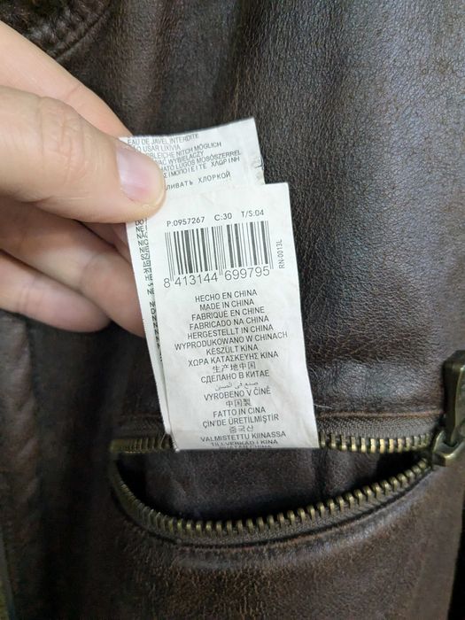 Springfield kurtta skórzana męska brązowa lekko ocieplana rozm. XXL