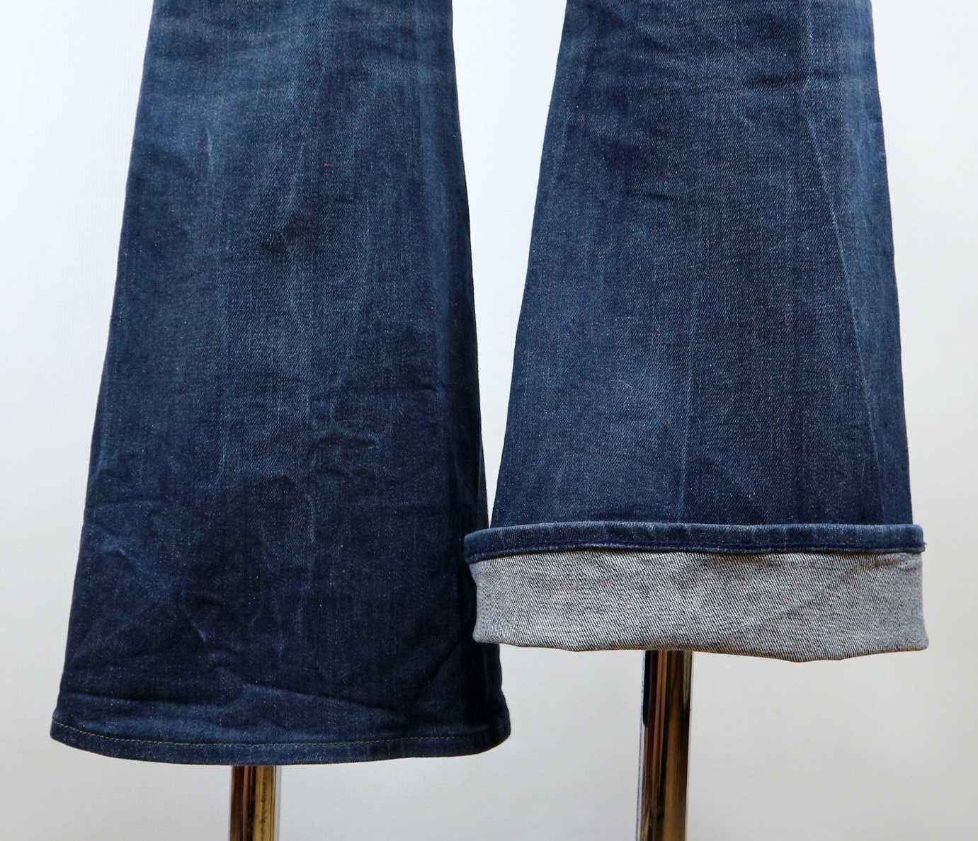 G-Star RAW 3301 Flare spodnie jeansy W30 L30 dzwony pas 2 x 40 cm