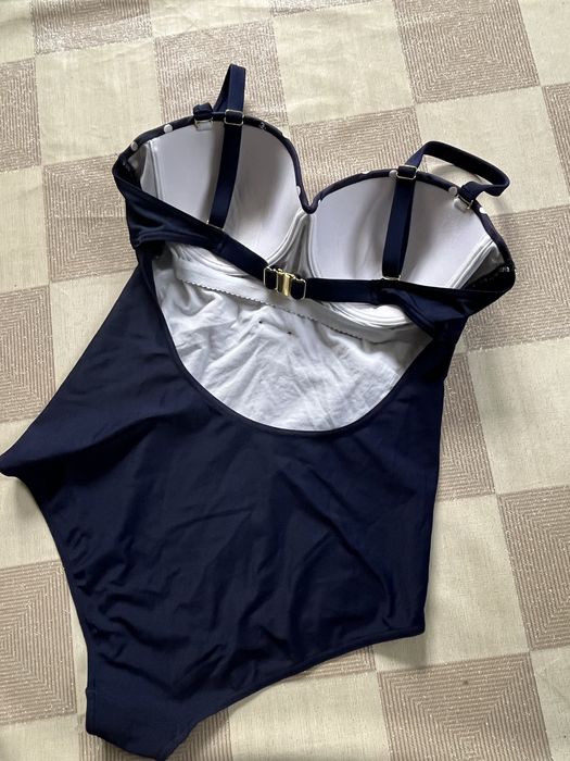 Kostium kąpielowy Self L/XL push up jednoczęściowy granatowy luksusowy
