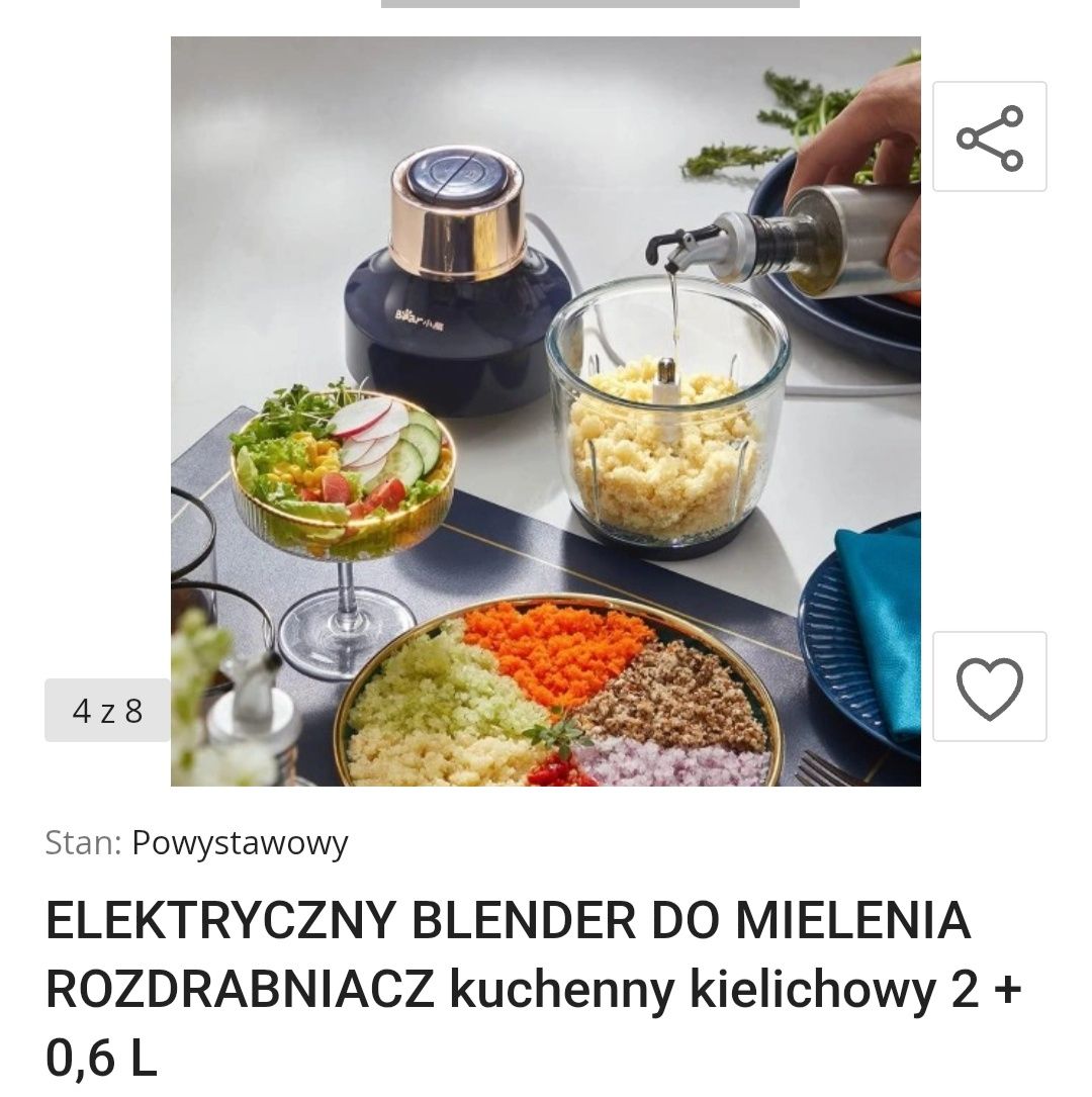 Blender elektryczny do mielenia 2 sztuki
