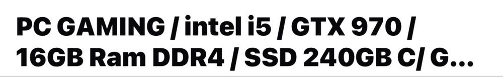 Pc gamig /junto com monitor