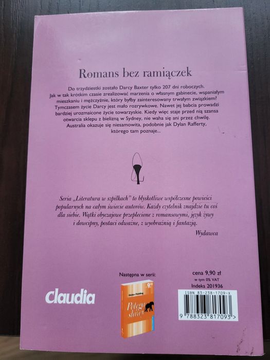 Książka romans bez ramiączek