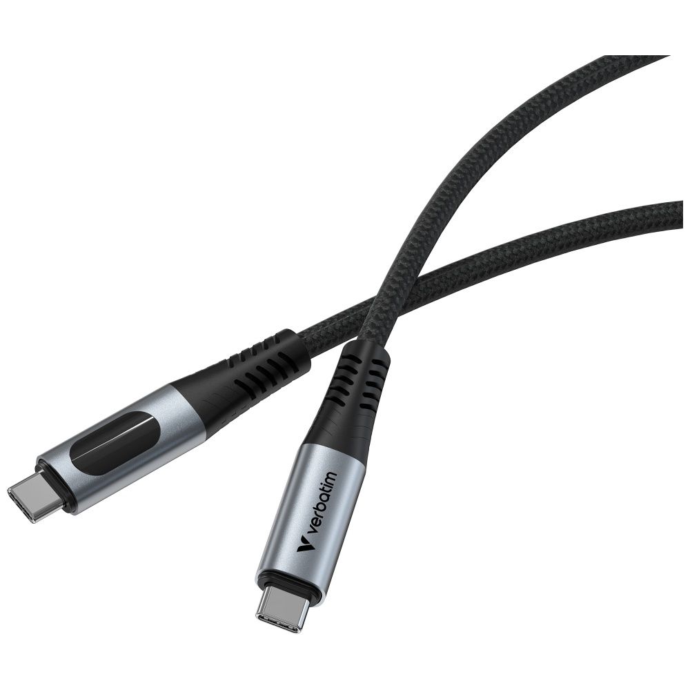 Kabel Verbatim Sync & Charge USB-C do    USB-C 40Gb/s 240W wyświetlacz
