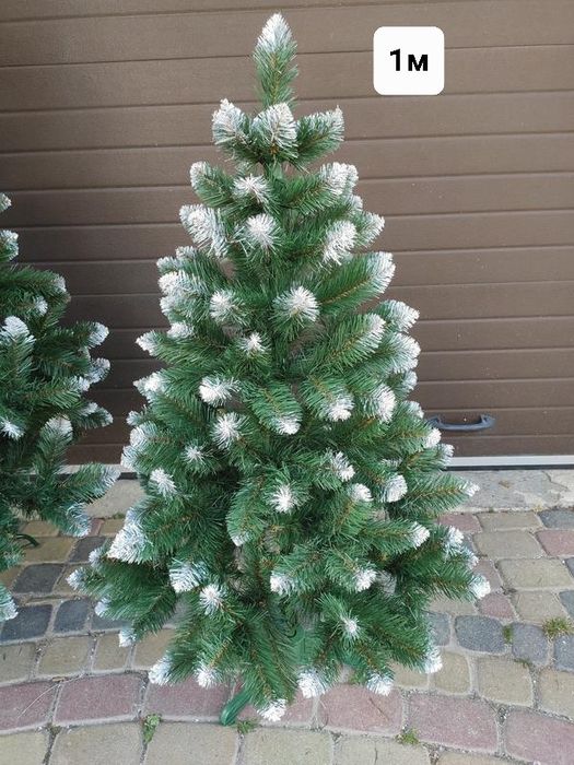 Искусственная елка Королева Европейская с белыми кончиками АКЦИЯ