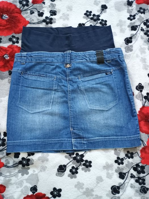 Spódnica ciążowa jeansowa mamalicious M