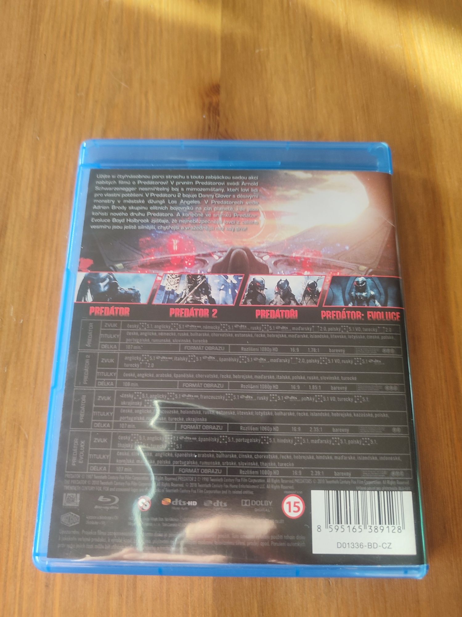 Predator 1-4 bluray Pl