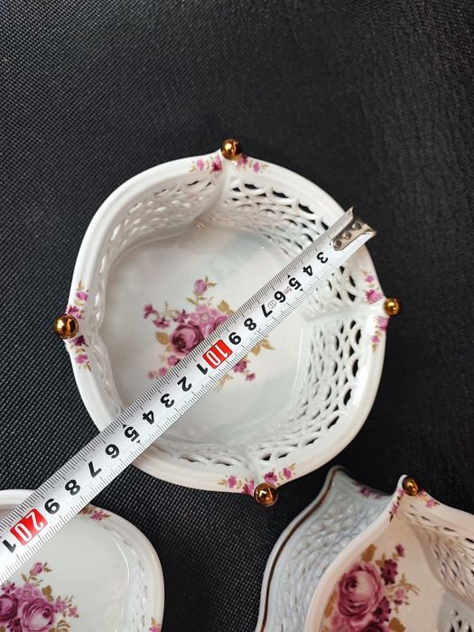 Vintage Porcelanowy ażurowy koszyk pojemnik Wallendorf od lat 1964