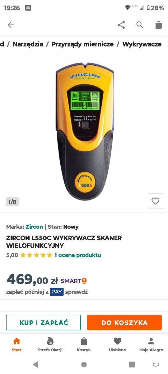 Skaner czujnik elektryczny