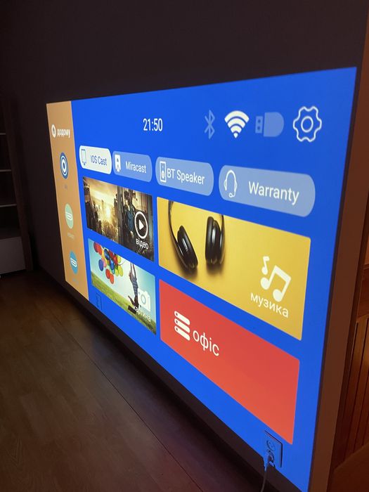 Проектор HORLAT T02 800 ANSI,FullHD,4K,2024