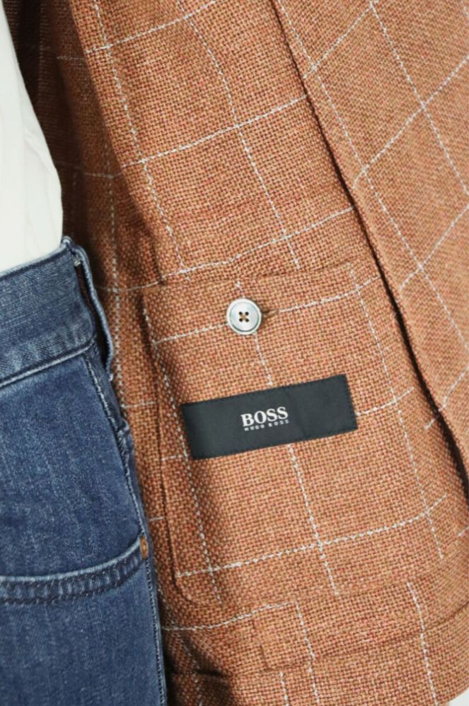 піджак Boss Slim Fit, Open Orange