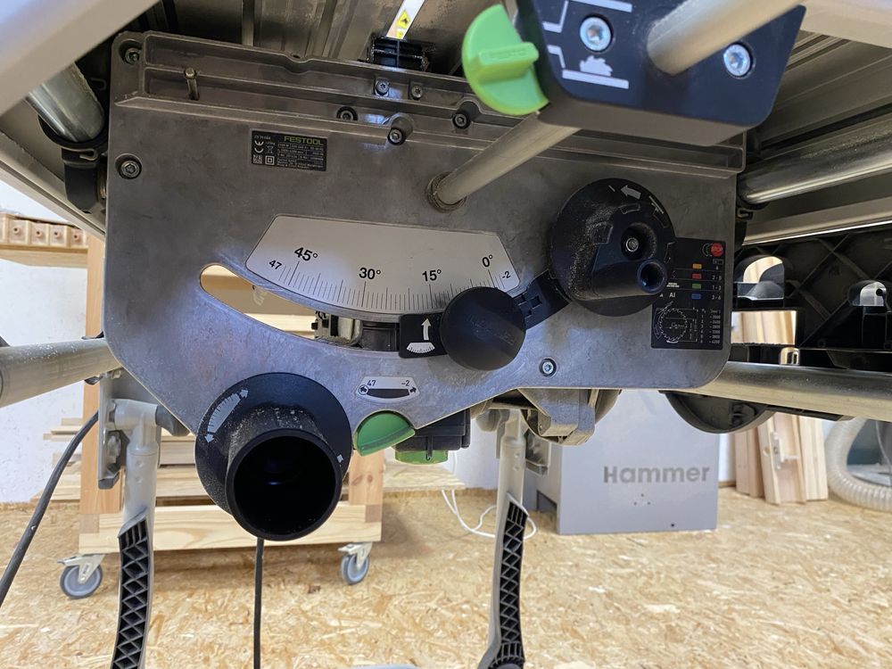 Pilarka stolikowa Festool CS 70 Precisio 2 przykładnice 3 tarcze