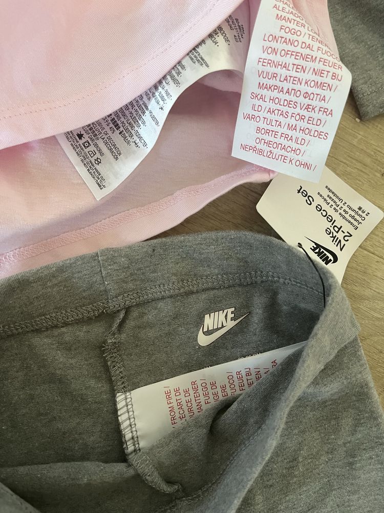 2 zestawy Nike bluzka + legginsy rozmiar 86