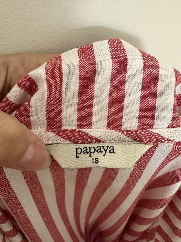 Sukienka w paski papaya rozmiar 46 100% bawełna