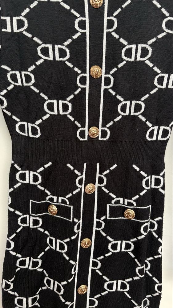 Vestido em malha moda italiana