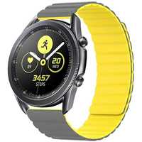 Beline Pasek Watch 22Mm Magnetic Szaro-Żółty Gray/Yellow