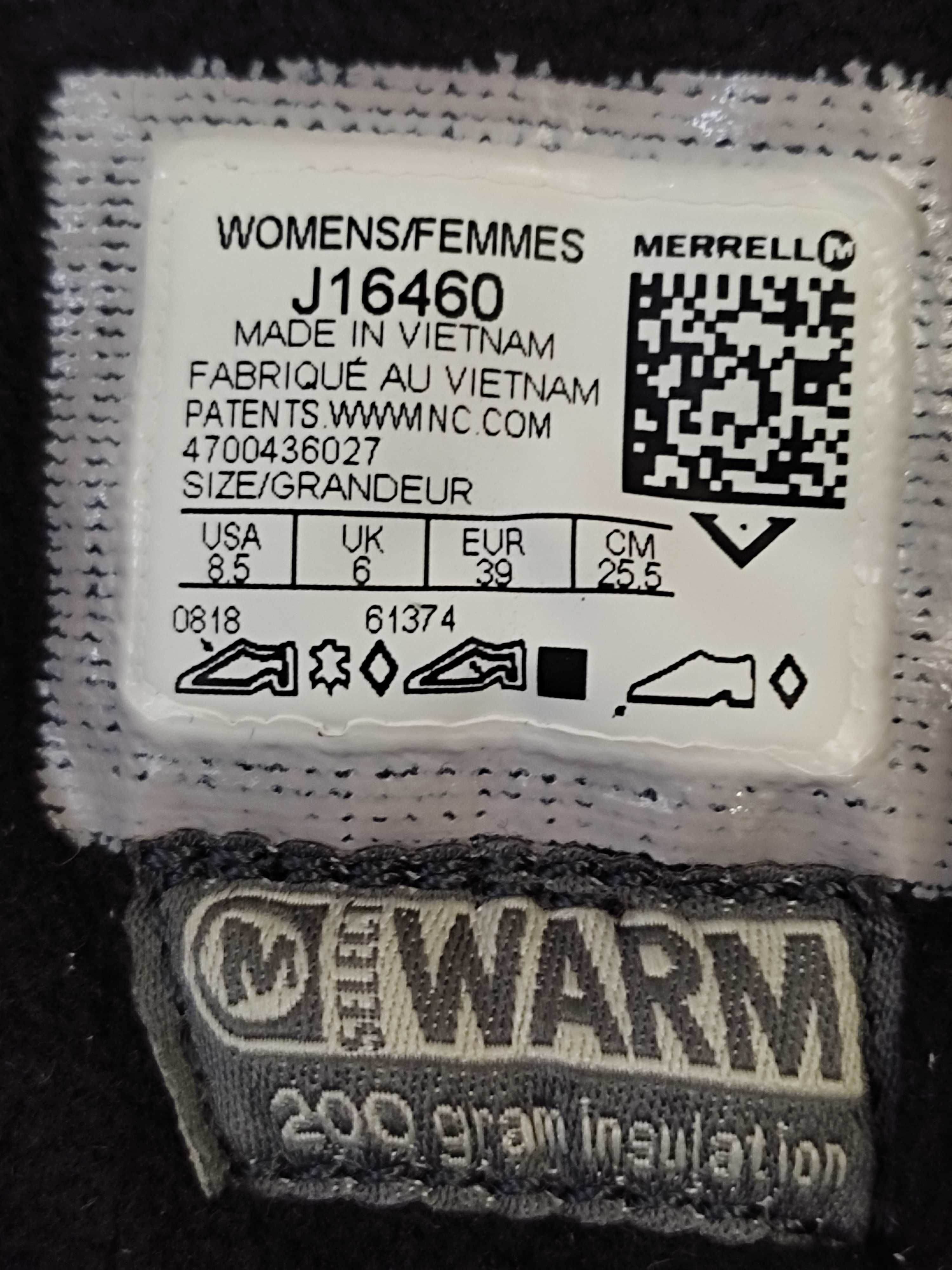 Продам женские зимние ботинки , Merrell, 39 р