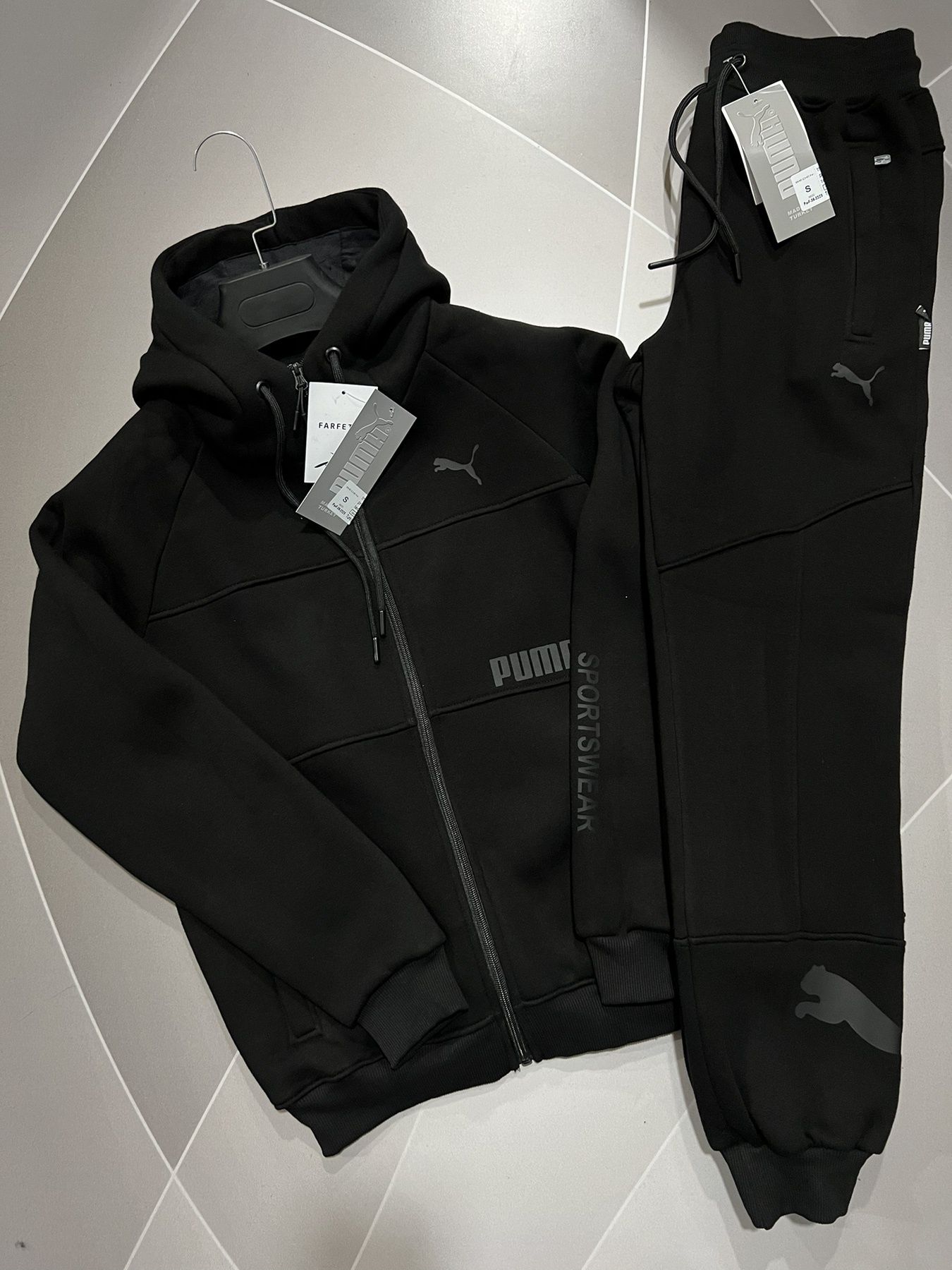 Костюм спортивный мужской на флисе Nike, Puma, Under Armour