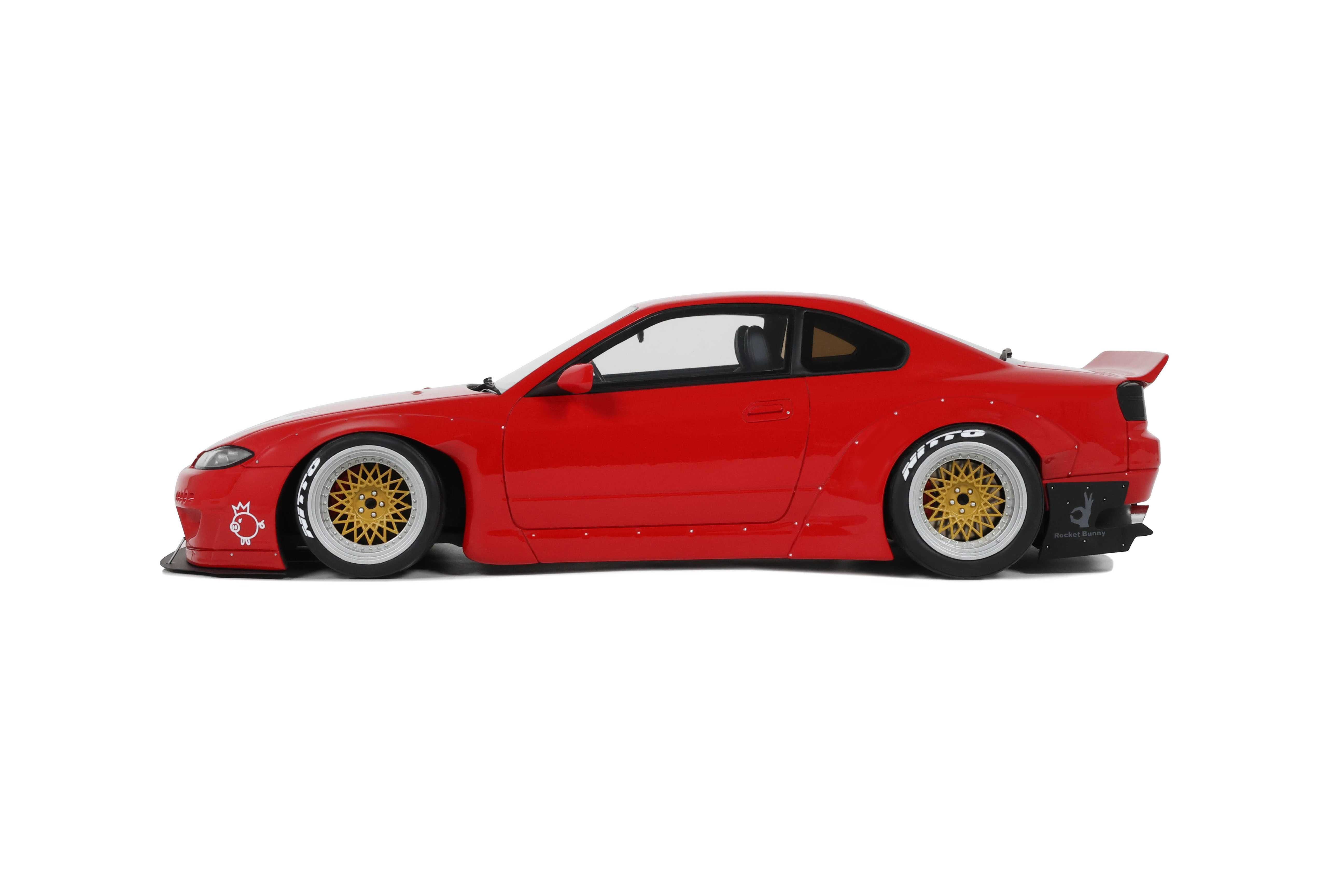 Nissan Silvia S15 Rocket Bunny Burning Red Otto 1:18