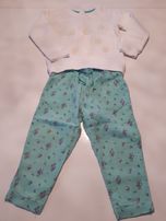 F&F komplet spodnie i bluza dresowa rozmiar 92