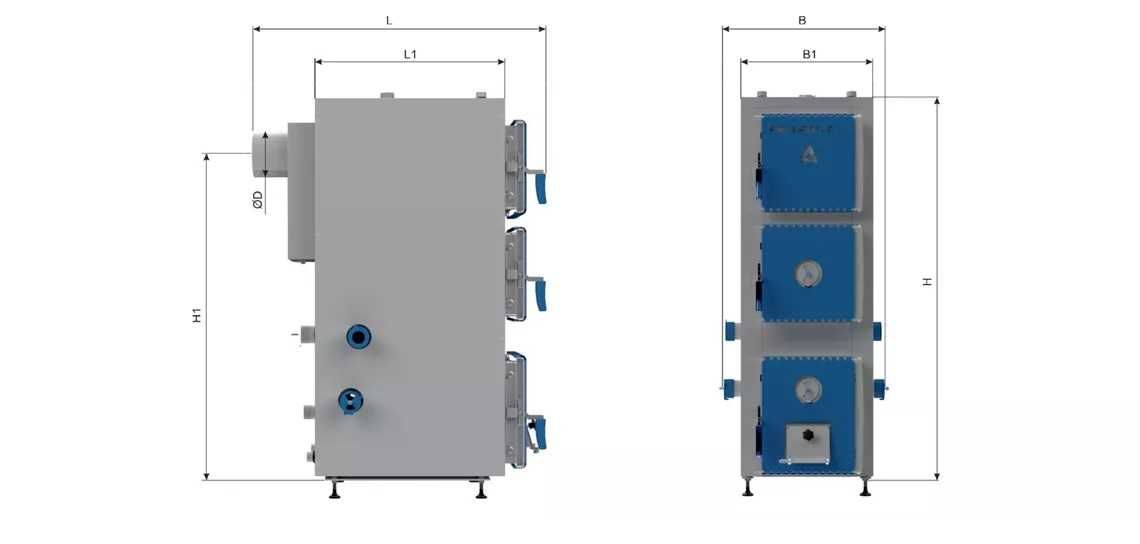 Kocioł na drewno PELLPAL D 20KW 160 - 200m2 5klasa drewno węgiel