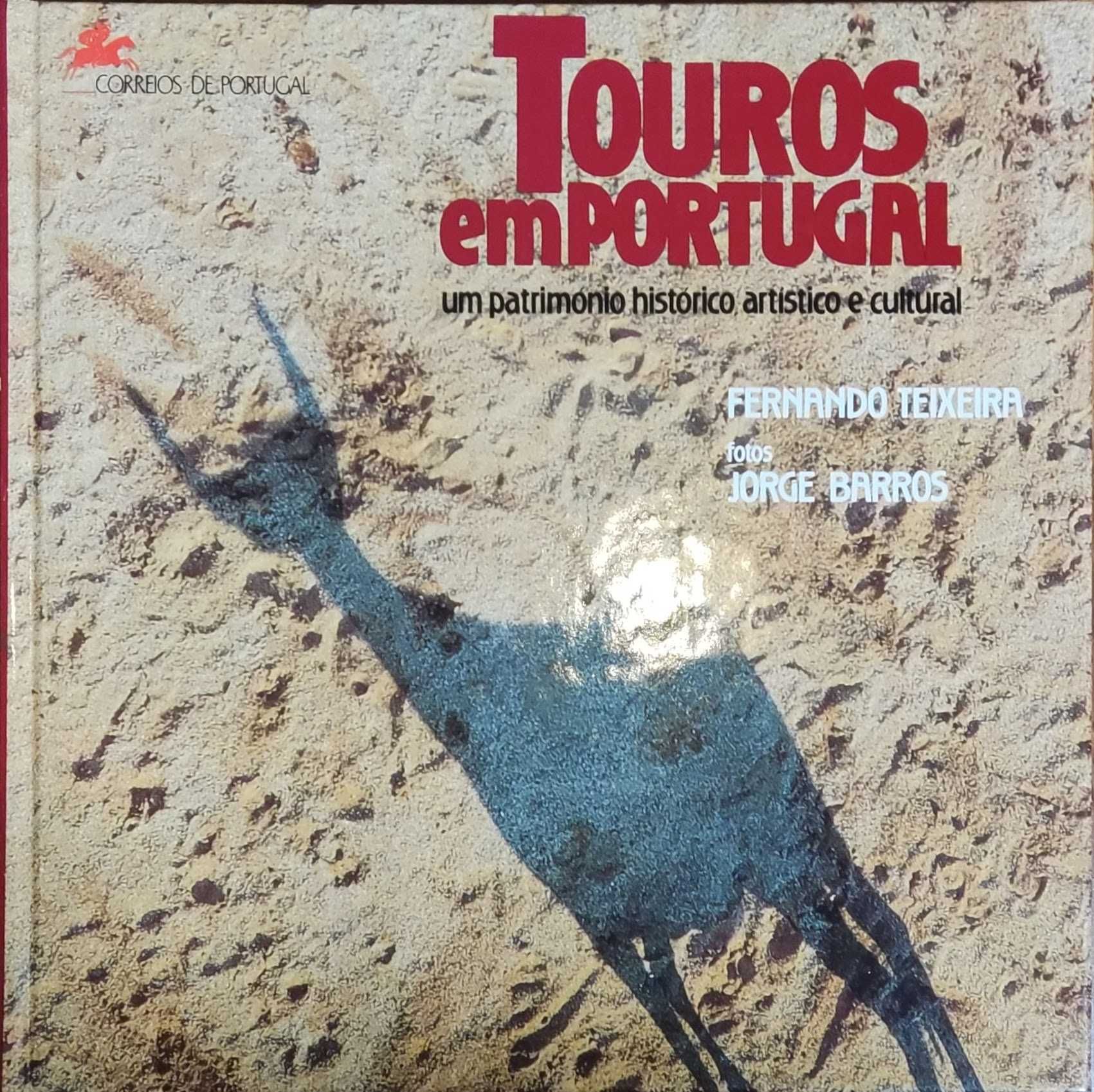 "Touros em Portugal" de Fernando Teixeira Edição CTT (inclui selos)