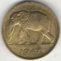 Бельгийское Конго 5 франков 1947 Слон