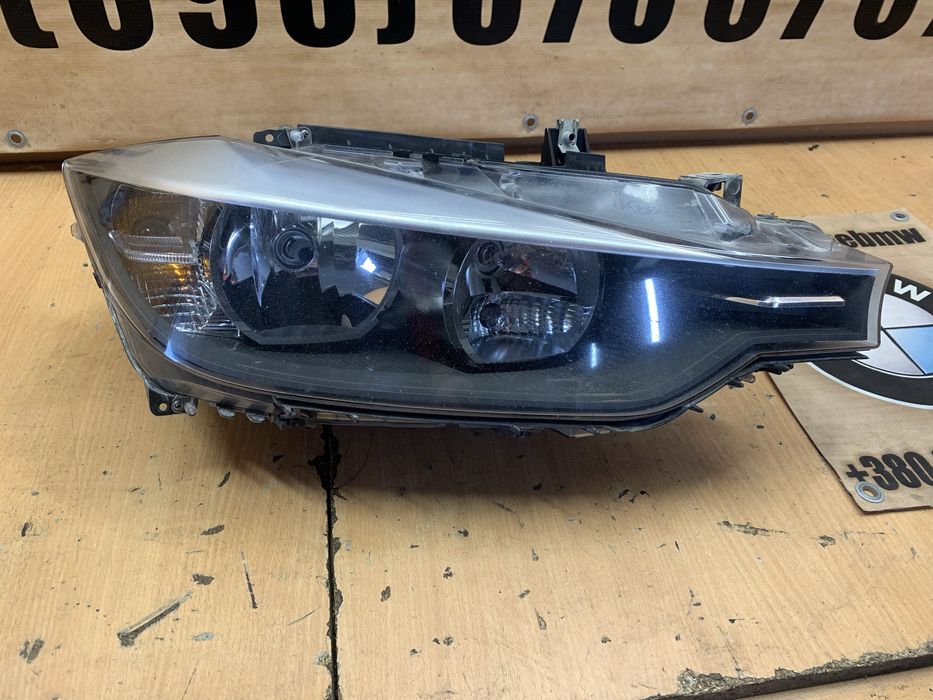 Права фара БМВ Ф30 Ф31 галоген дорестайл америка США BMW F30 F31 USA
