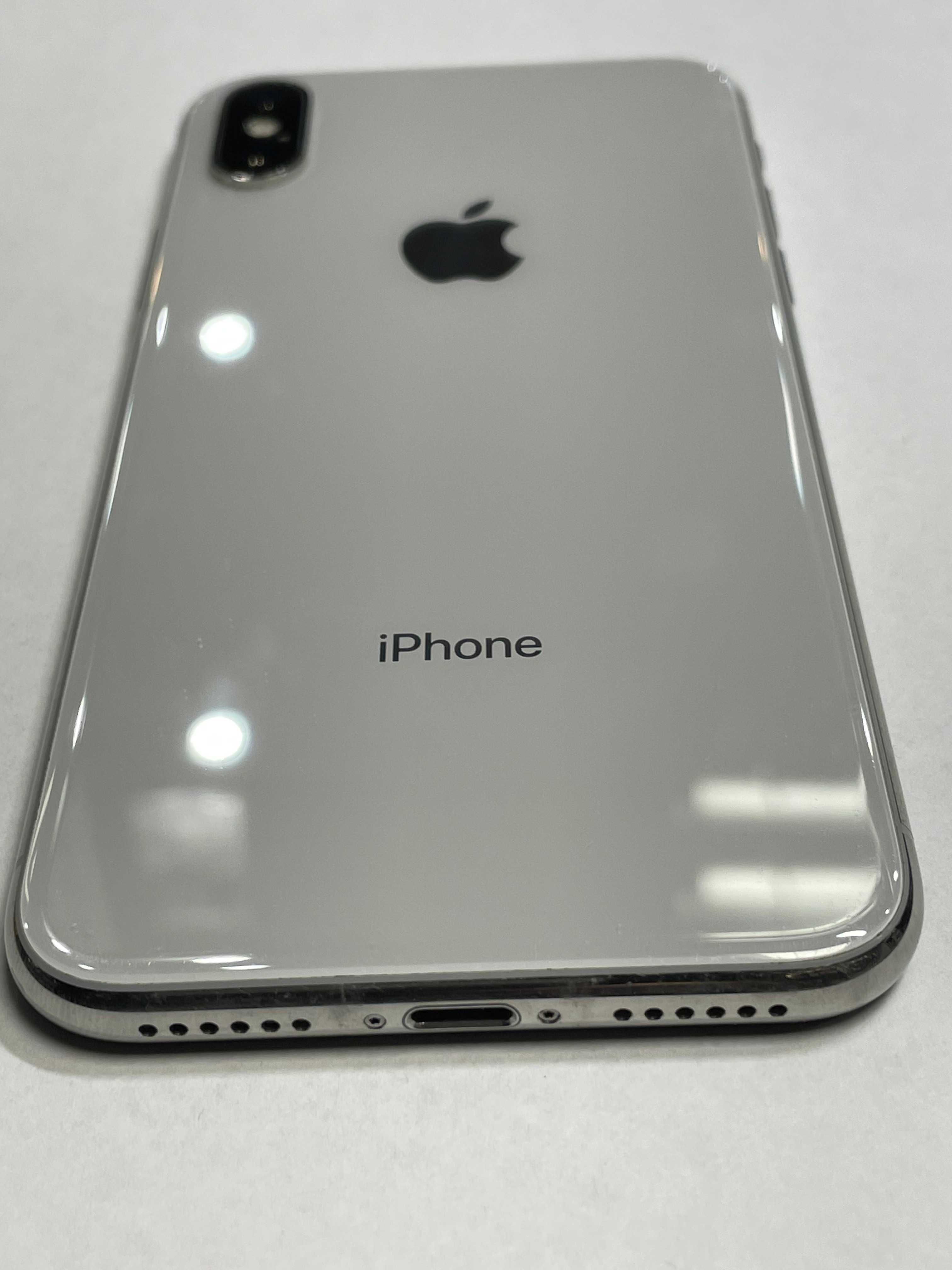 Apple iPhone X 64GB Silver (biały) bateria 100%