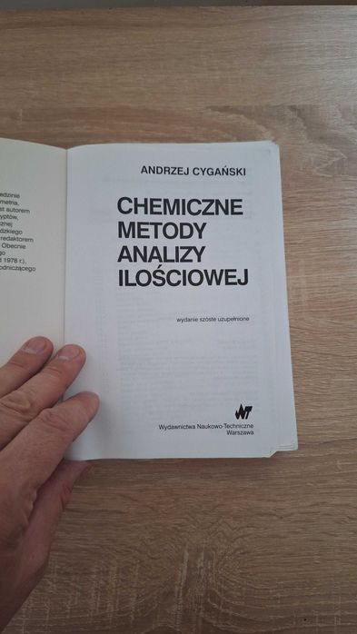 Chemiczne metody analizy ilościowej * A. Cygański * Warszawa