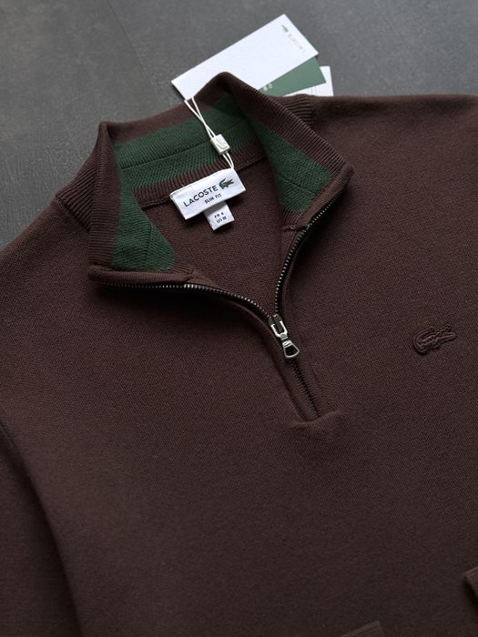 Lacoste zip светр