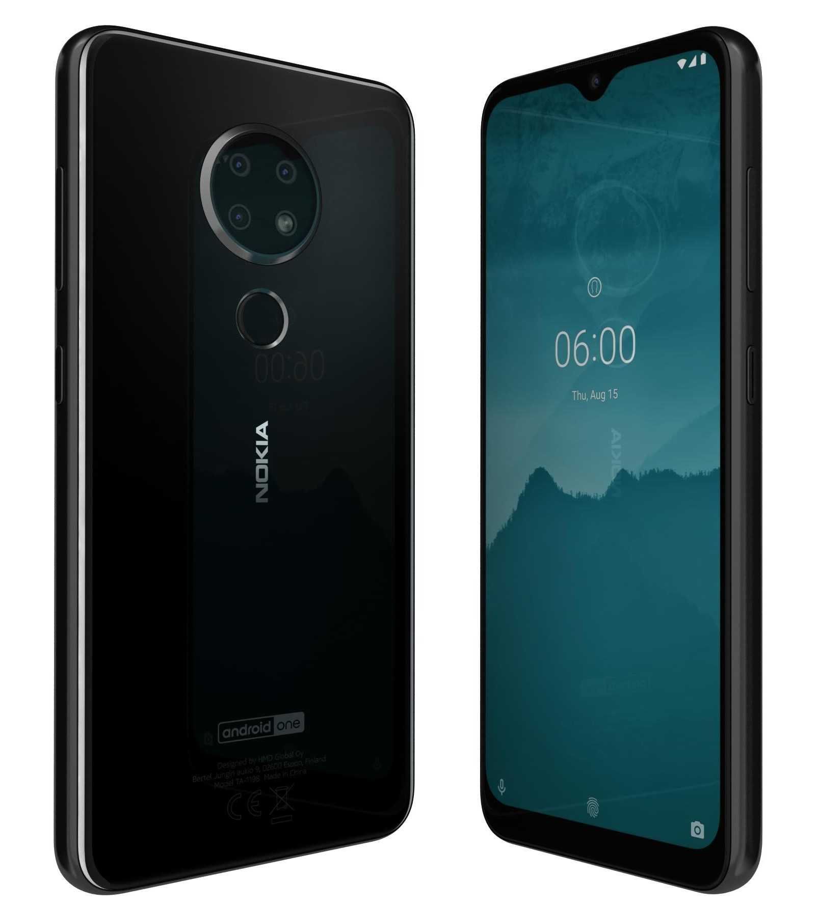 Смартфон Nokia 6.2 4/128GB Black 2SIM 6.3" 16 Мп+8 Мп+5 Мп 3500 мАч