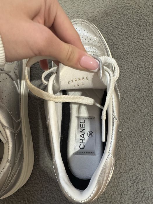 Кеди срібляні Chanel