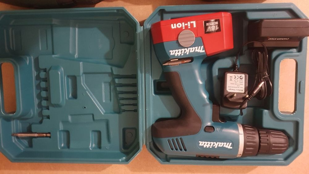 3 wkrętarki makitta, bosch, hitachi