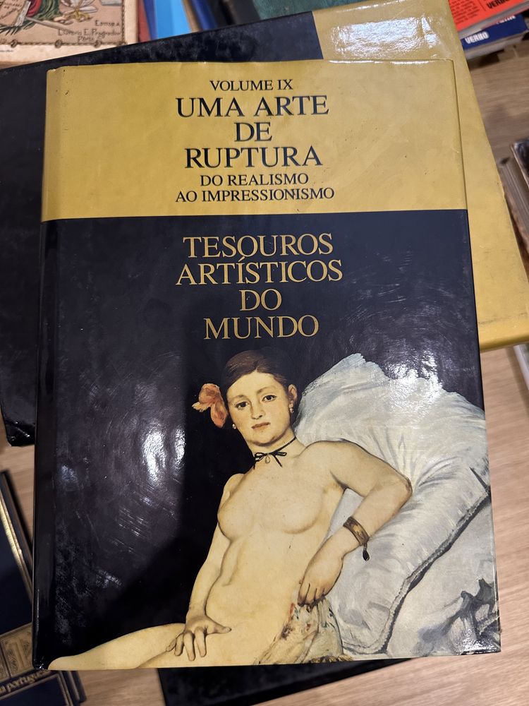 lote 10 livros Tesouros Artísticos do mundo.