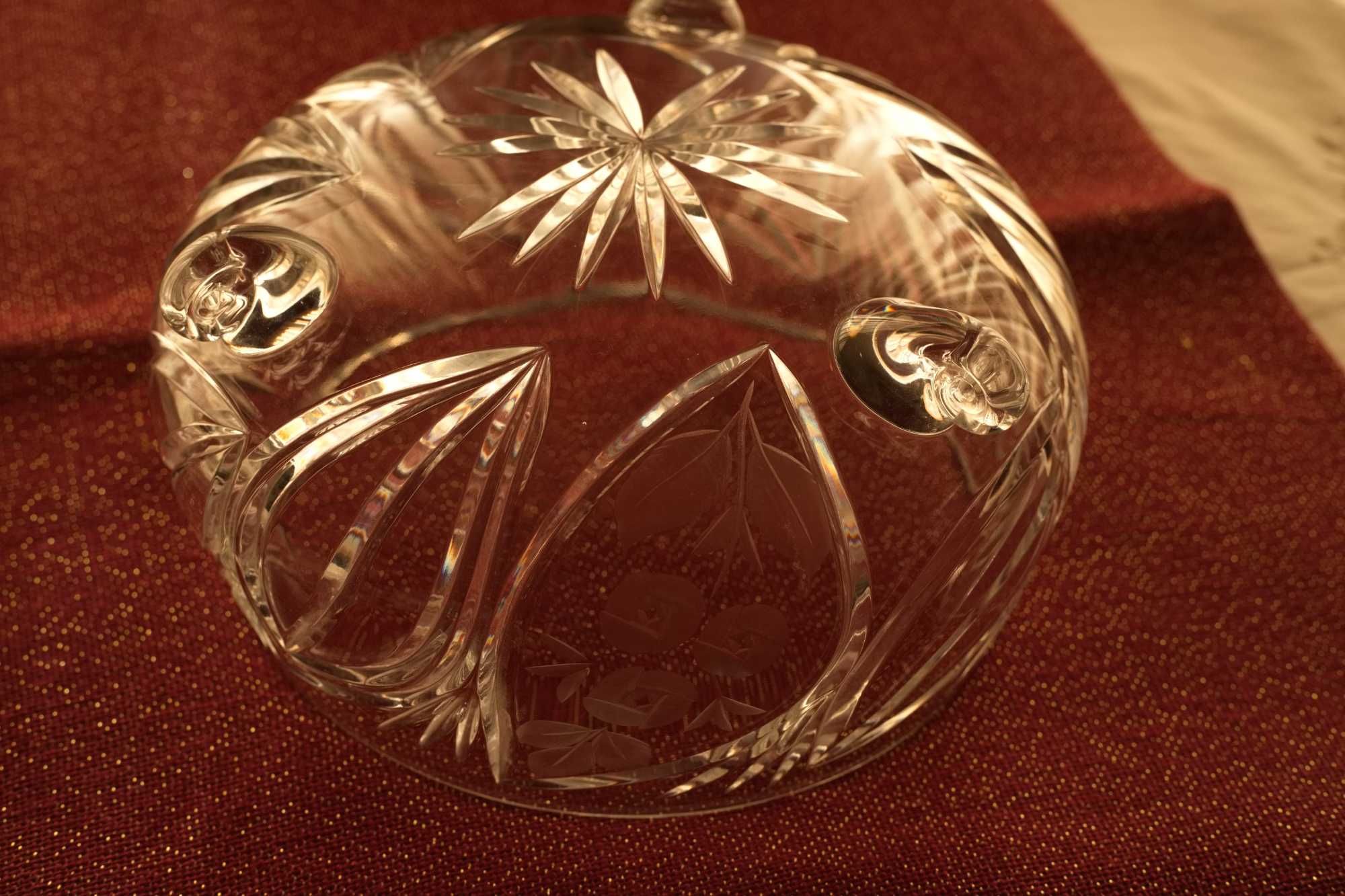 Taça em Cristal Vintage com motivos florais