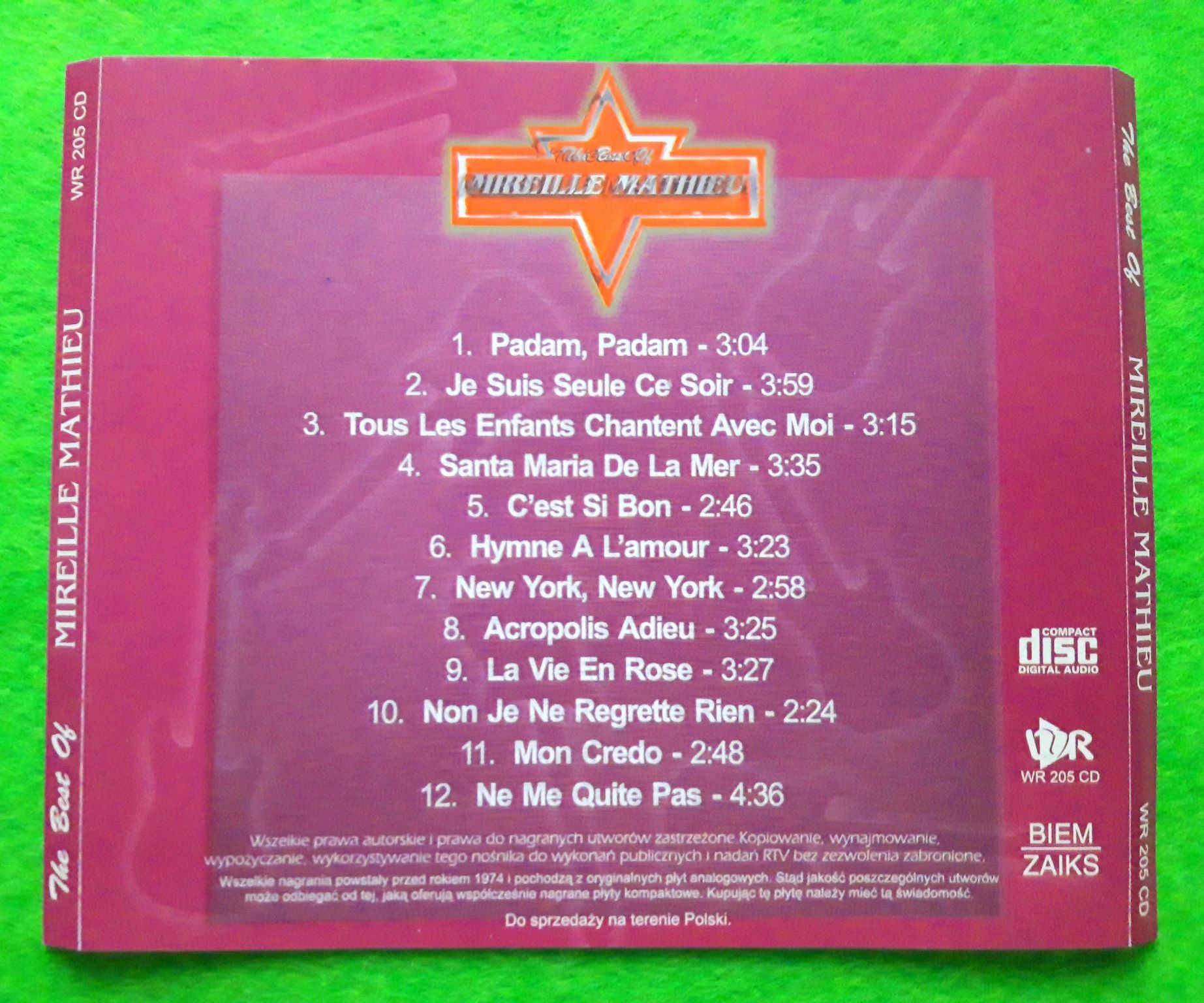 Mireille Mathieu – The Best Of (CD, 2000?)