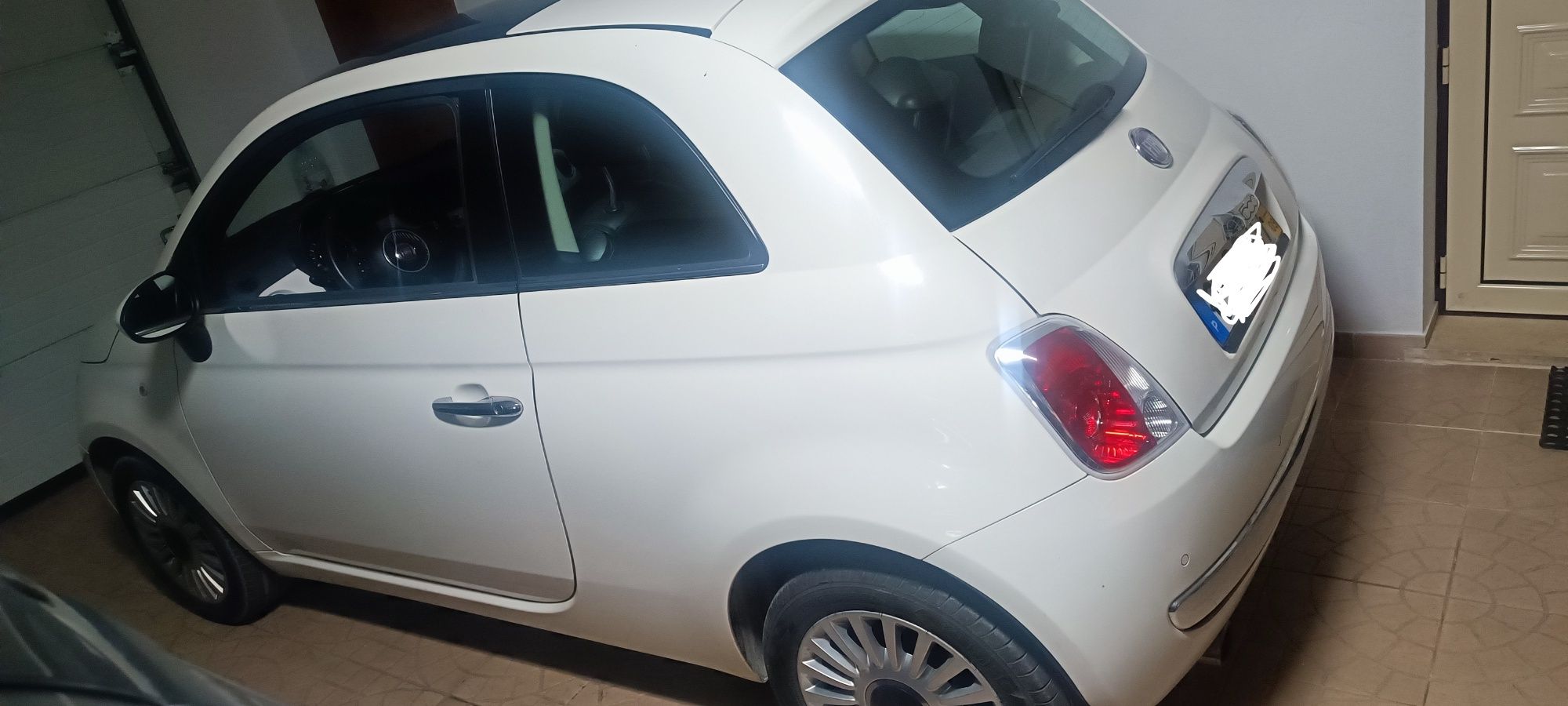 Fiat 500 interior cinza